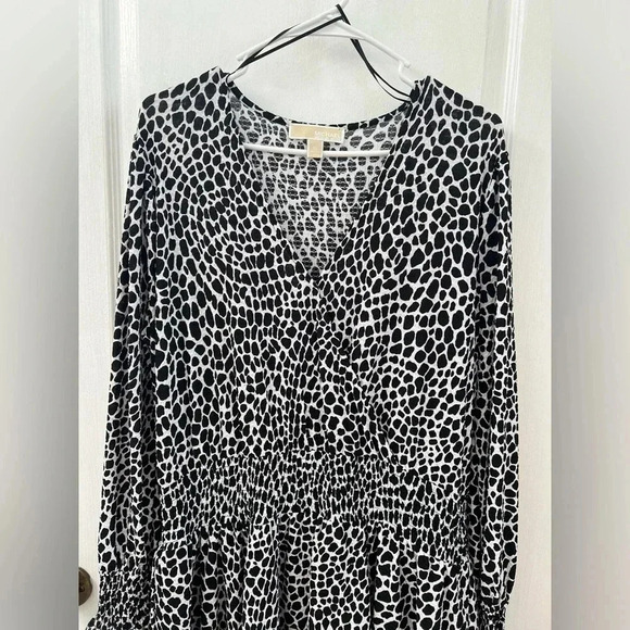 Michael Kors black and white animal print dress (Size XL) - Picture 3 of 6